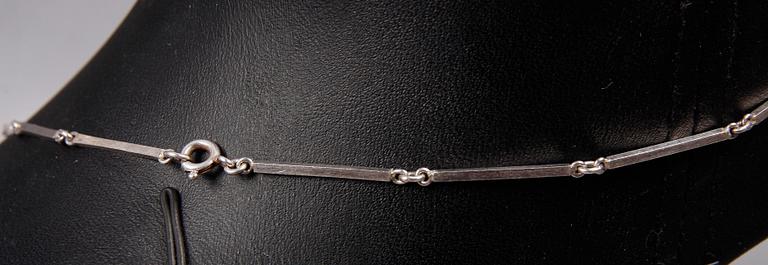 HALSBAND, silver och bergkristall, Stigbert, Stockholm, 1942.