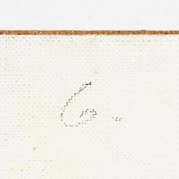 Lars Nilsson, blandteknik på duk/pannå, signerad och daterad 88-89 a tergo.