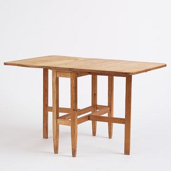 Göran Malmvall, a drop-leaf table, variant of model "128", sports cabin furniture, Karl Andersson and Söner, 1940s.