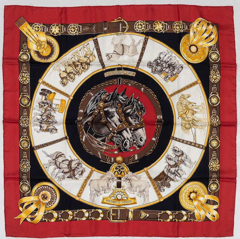 Hermès, scarf, "Chevaux de Trait".