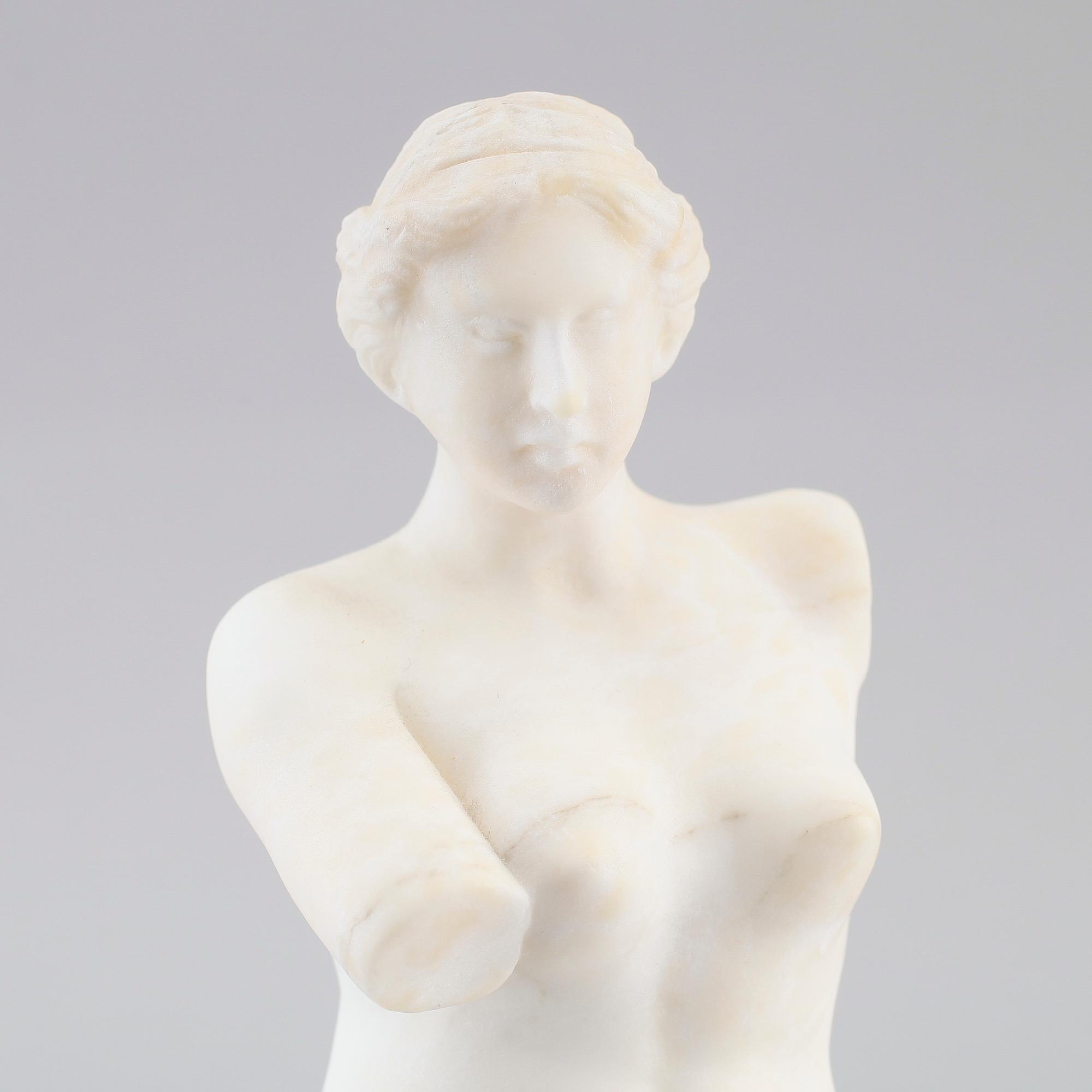 SKULPTUR, alabaster, 1900-talets andra hälft.