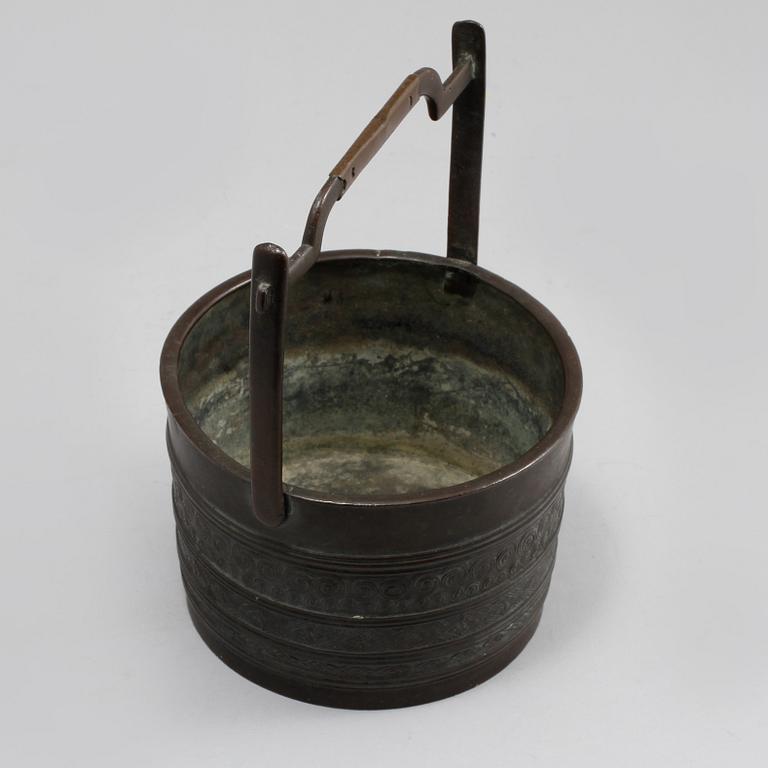 KÄRL, patinerad brons, tidigt 1900-tal.