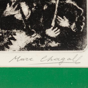 MARC CHAGALL, etching, signed and numbered 10/75.