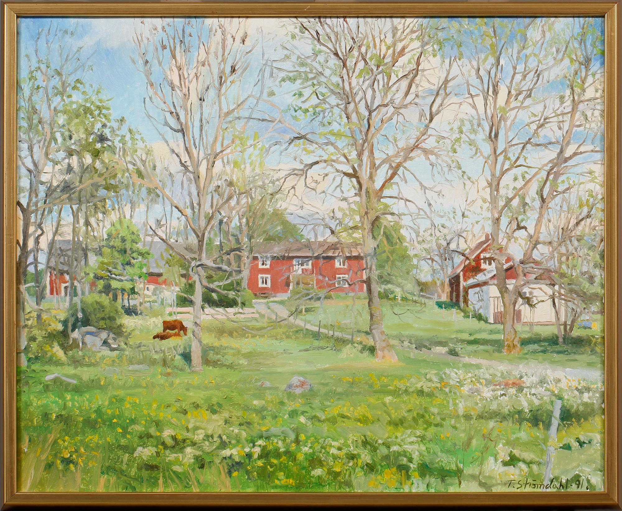 THOMAS STRÖMDAHL, olja på duk, signerad och daterad -91.