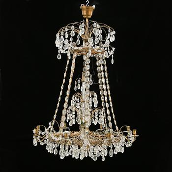 LJUSKRONA, sengustaviansk modell, 1900-tal. Höjd ca 95 cm.