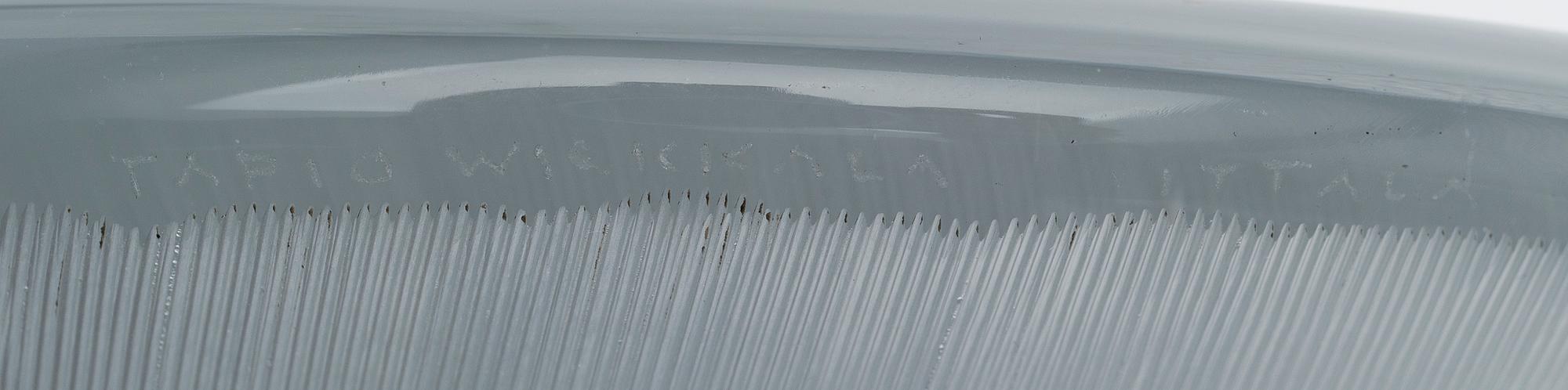 TAPIO WIRKKALA, A DISH. Leaf. Signed Tapio Wirkkala, Iittala.