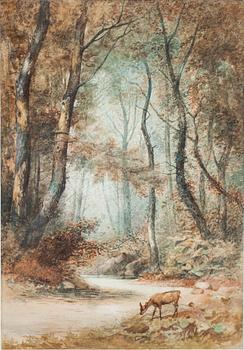 OKÄND KONSTNÄR, akvarell. England.