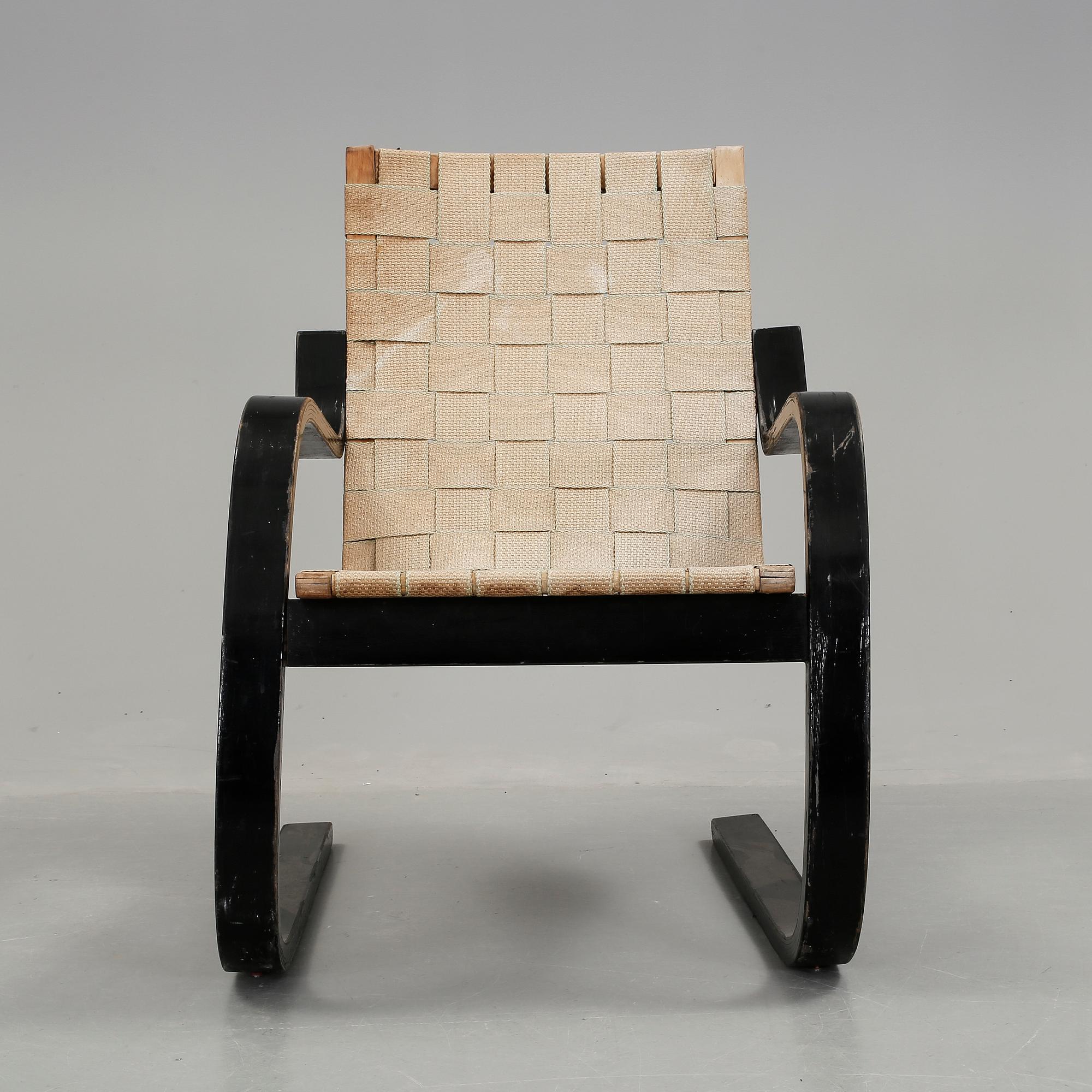 FÅTÖLJ, "406", Alvar Aalto, Artek, Finland, 1900-talets mitt.