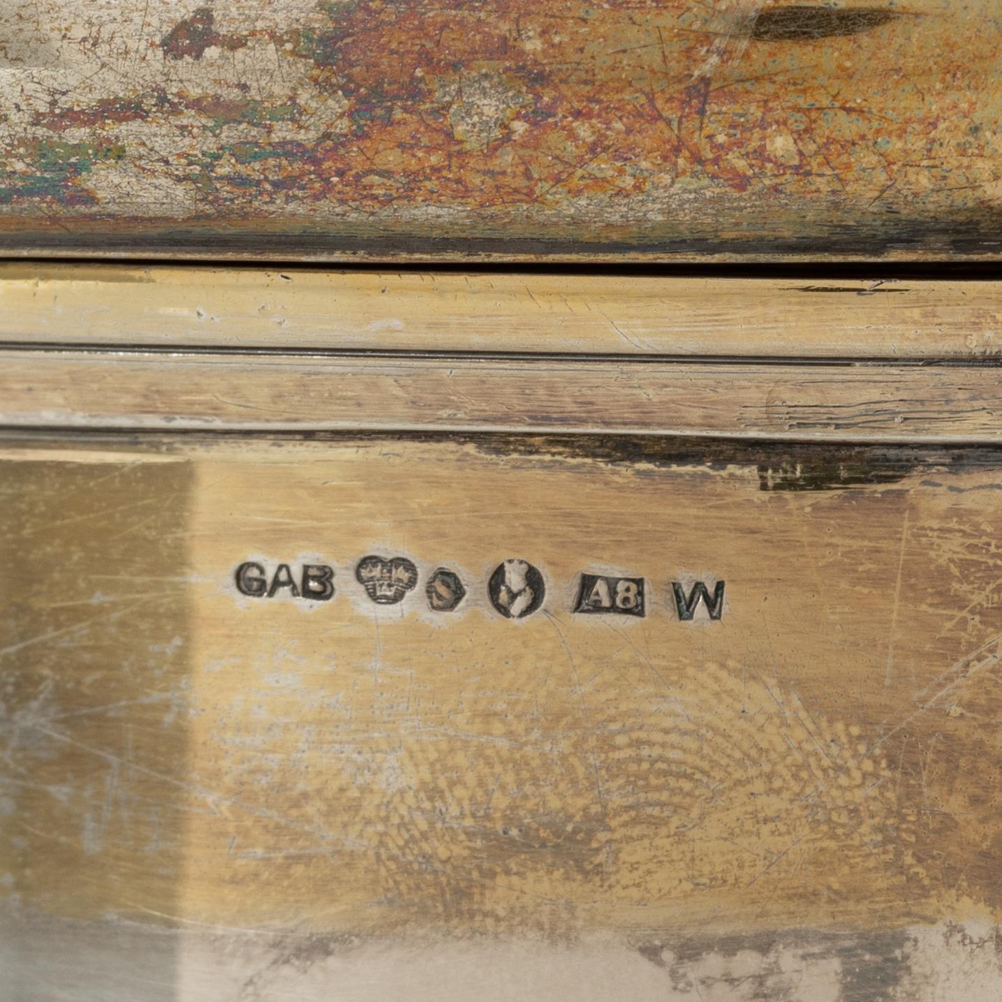 Dryckeskanna, silver, barockstil, GAB, Stockholm 1927.