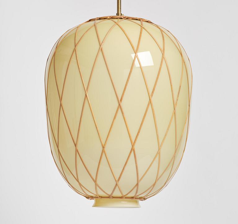Harald Notini, a pair of ceiling lamps model 11555, Arvid Böhlmarks Lampfabrik, Stockholm, 1940s.