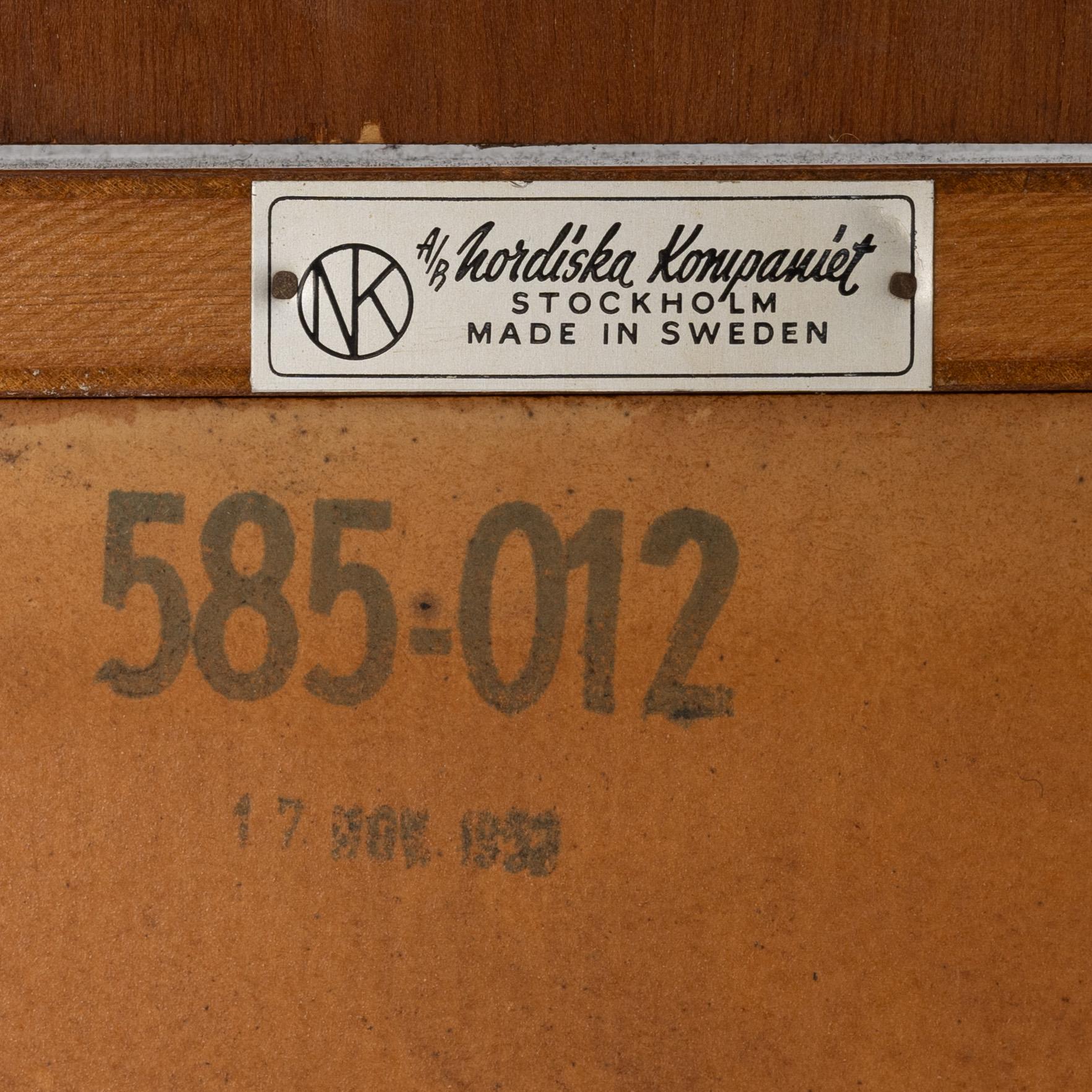 David Rosén, bookcases, 3 pcs, Nordiska Kompaniet, 1950s.