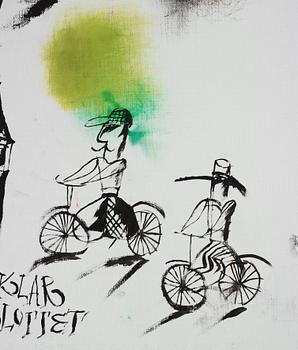 Madeleine Pyk, "Morfar och jag cyklar till slottet".