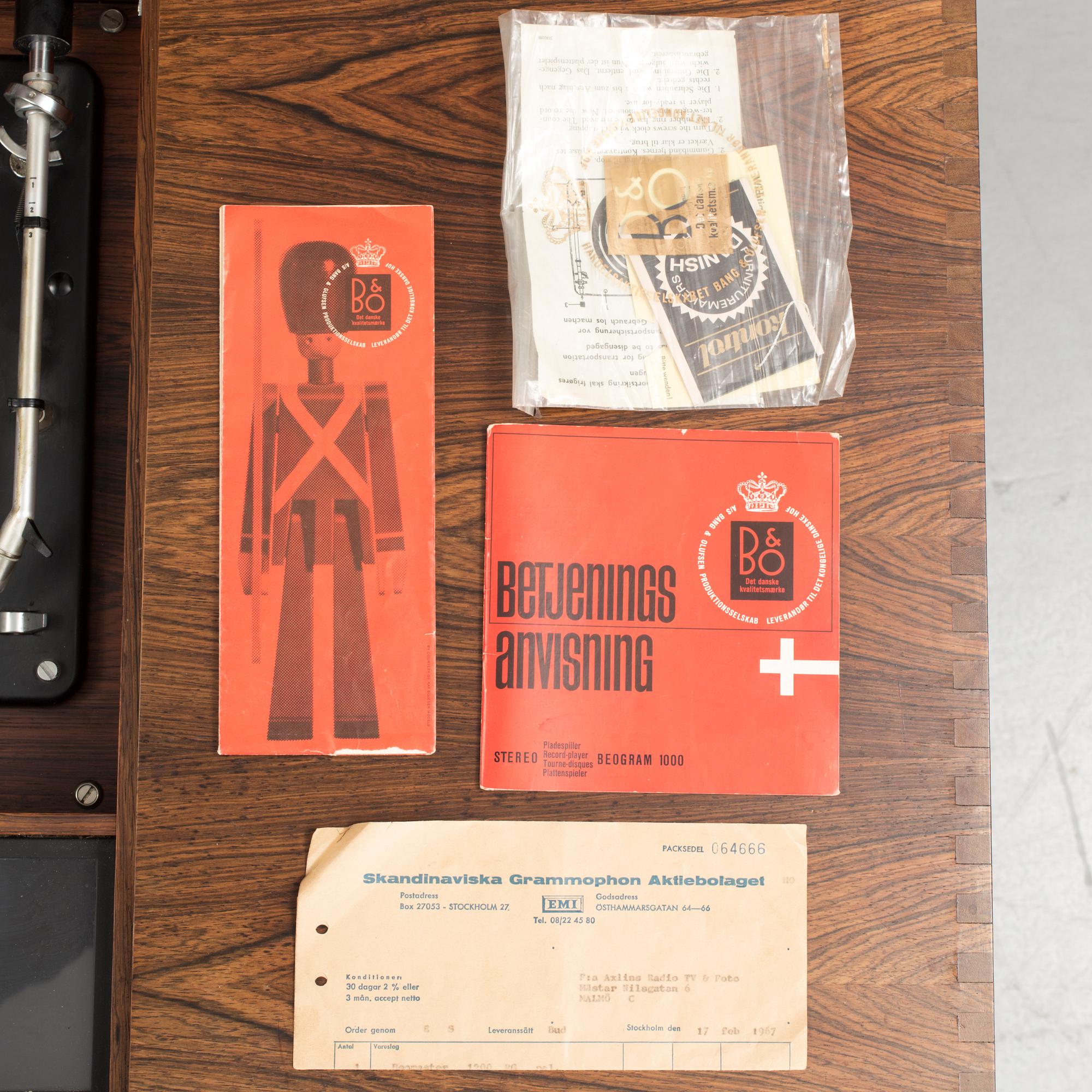 MUSIKMÖBEL, Beomaster 1200 RG Type 2226, Bang & Olufsen. 1965.