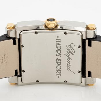 Chopard, Happy Sport Square, wristwatch, 35.5 mm.