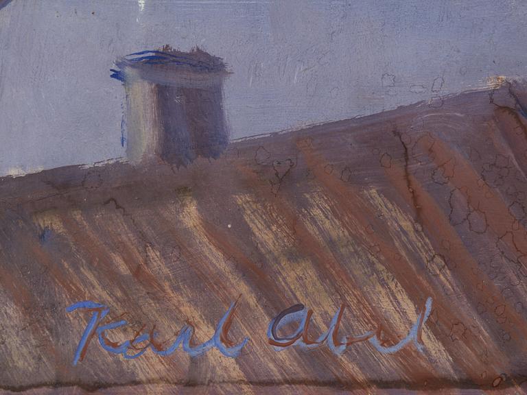 Karl Abel, oil on panel, signed.