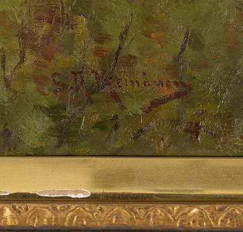 Sigfrid August Keinänen, Landscape with a Church in the Background.