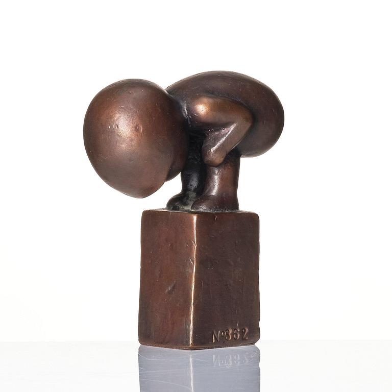 Lisa Larson, a bronze sculpture, "Myran", Scandia Present, circa 1978, no 362.
