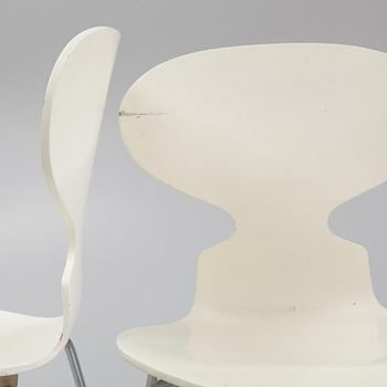 Arne Jacobsen, stolar, 6 st., "Myran", Fritz Hansen, Danmark,