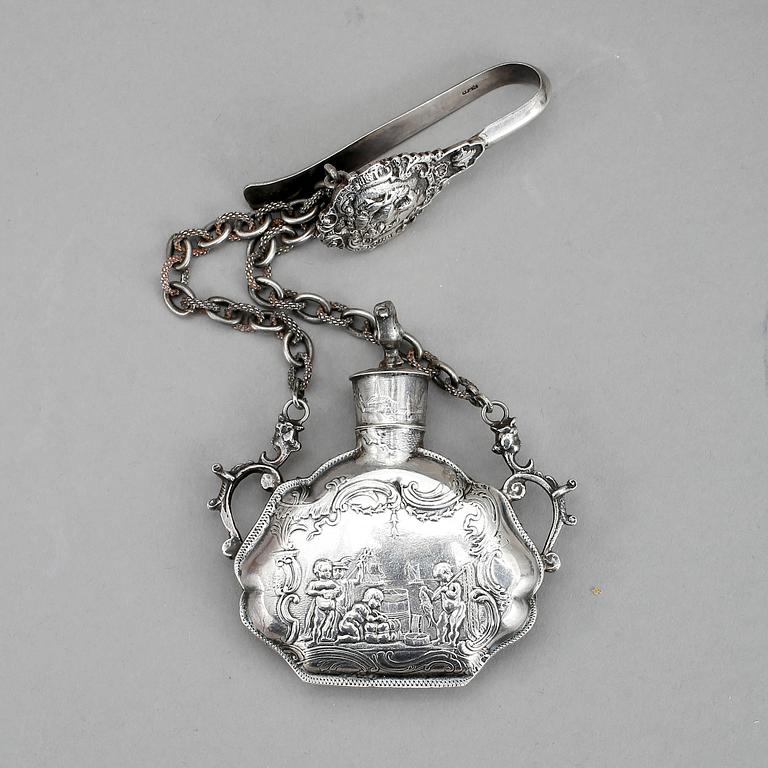 TEDOSA SAMT PLUNTA, silver, London 1894 resp Nederländerna med engelska sekundärstämplar 1887. Tot ca 274 gram.