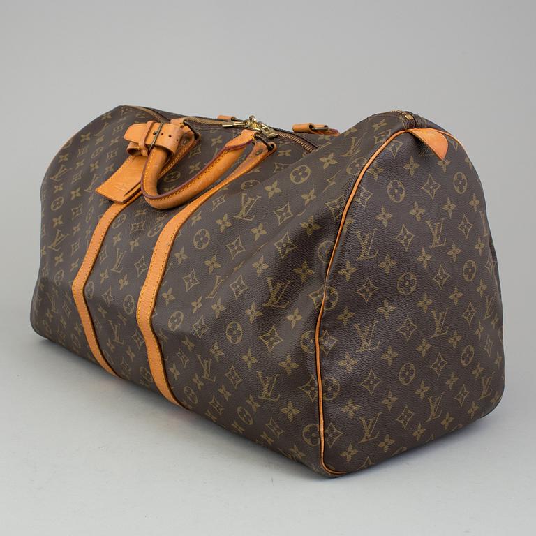 A Louis Vuitton "Keepall 55" weekend bag.