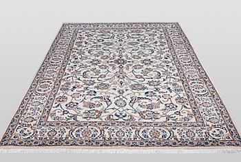 A carpet, Nain 9 LAA, part silk, ca 300 x 194 cm.