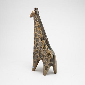 A soneware figurine, giraff, by Lisa Larson, from the series 'Stora Zoo', Gustavsberg.
