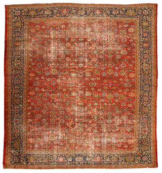 Matta, antik, Ziegler Mahal, ca 446 x 418 cm.