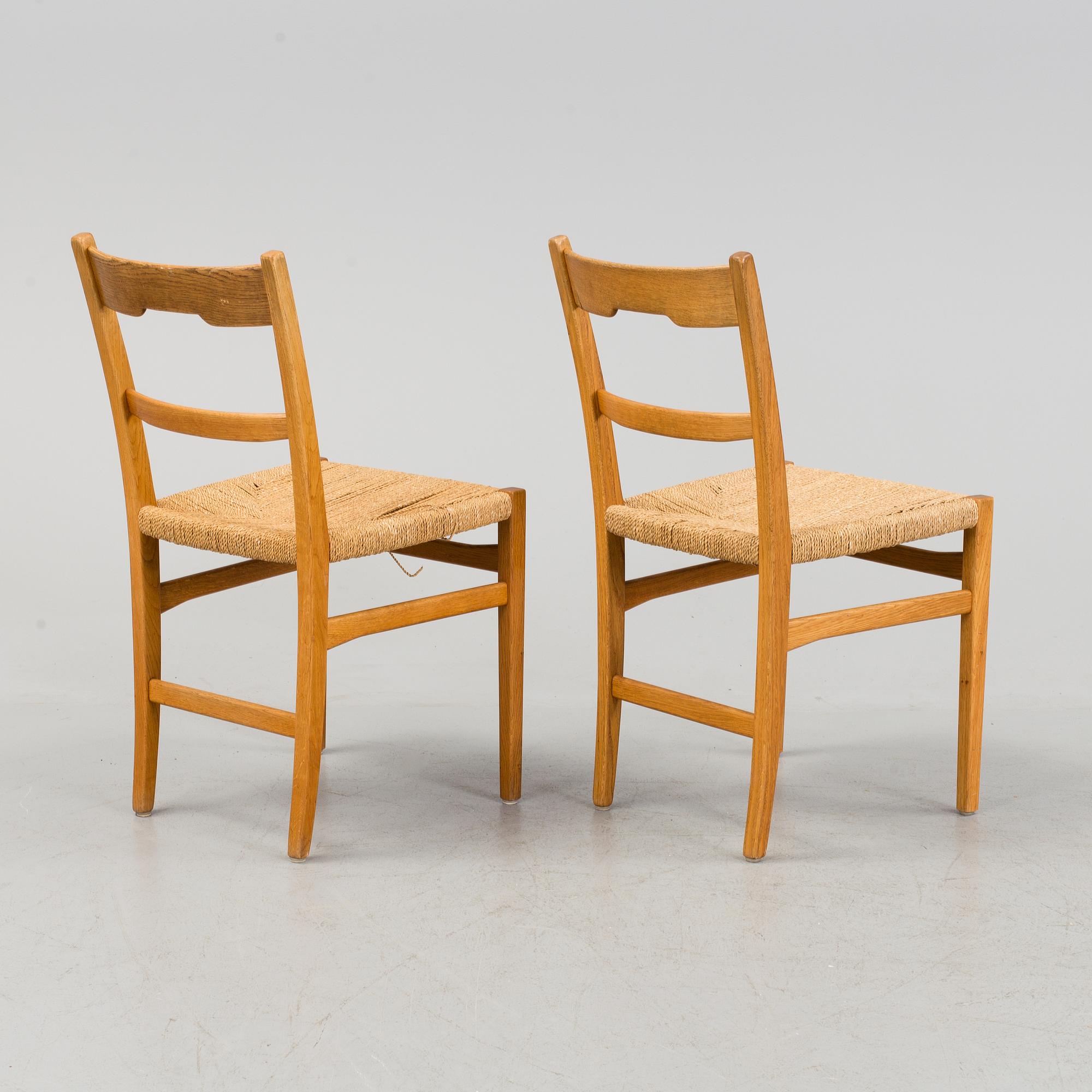 a set of 10 chairs by Gemla around the middle of the 20th century.