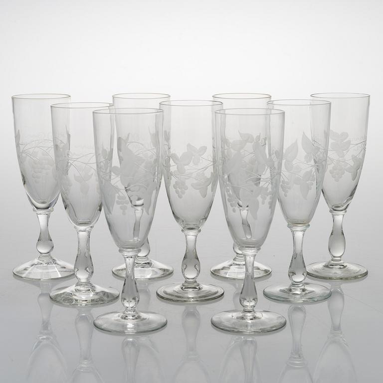A 84-piece 'Savoy' glasswear, 1940s.