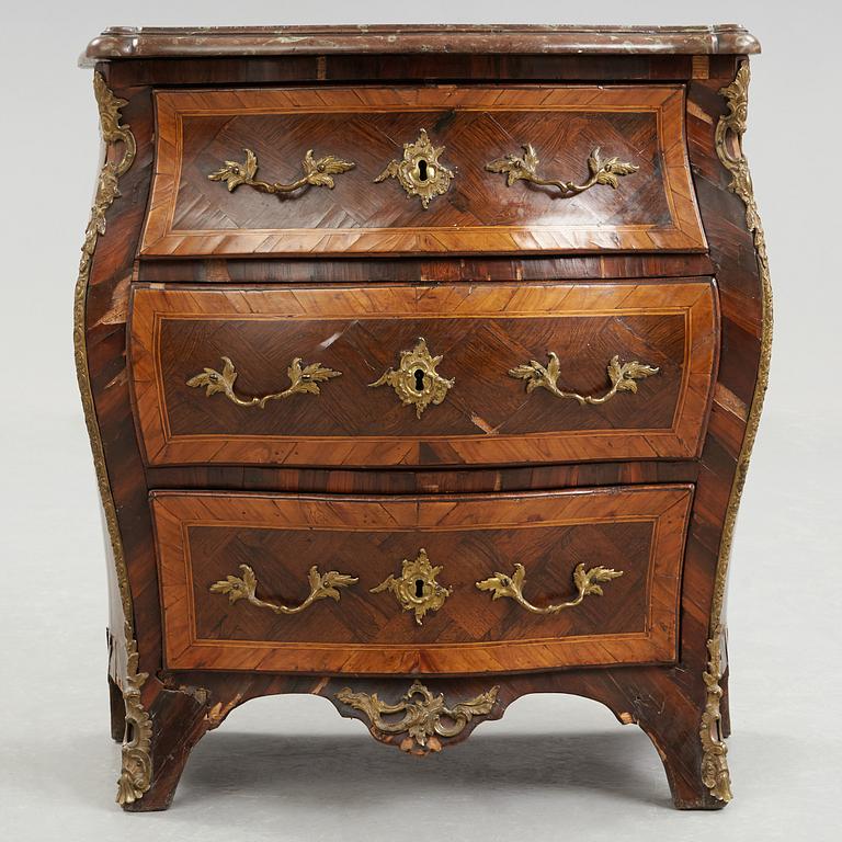 A Swedish Rococo commode by Christopher Tietze (master in Stockholm 1764-1791).