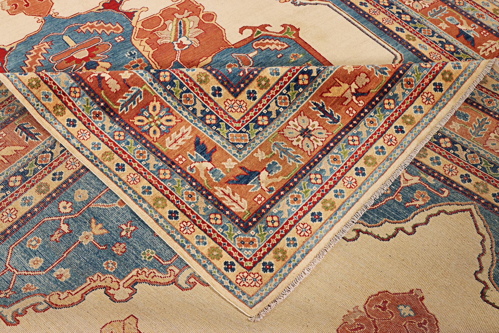 A Kazak carpet, c. 402 x 297 cm.