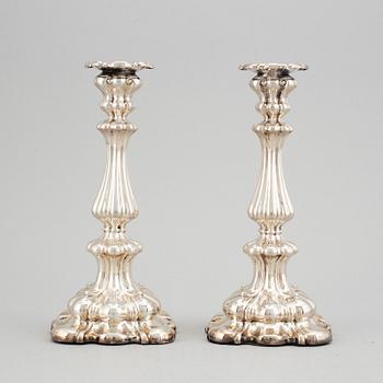 A pair of similar swedish silver candlesticks, K. Andersson, Stockholm 1927-28.