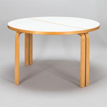 Alvar Aalto, two early 1970s '95' tables for Artek.