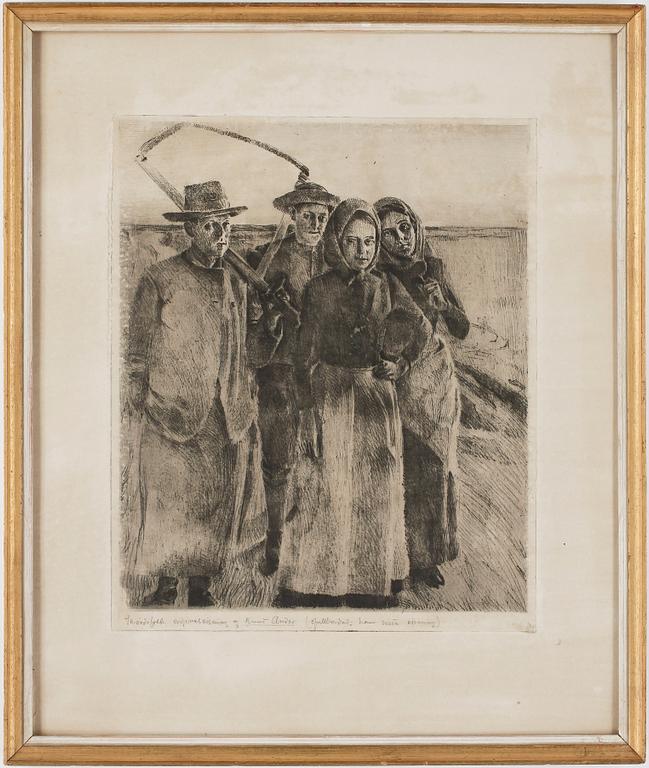 KNUT ANDER, etsning.