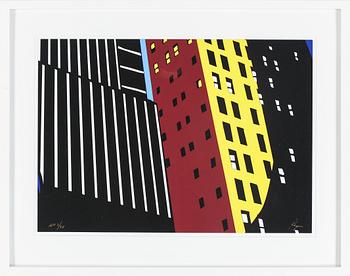 Richard Ryan · RICHARD RYAN, serigrafi, ur serien "Manhattan Octaves", signerad och numrerad. AP 1/25.