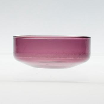 SERVERINGSSKÅL och DESSERTSKÅLAR, 12 st, glas, i-linjen, Timo Sarpaneva, Iittala. Formgivna 1958.