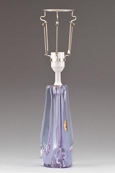 BORDSLAMPA, glas, Sevres, 1900-tal.