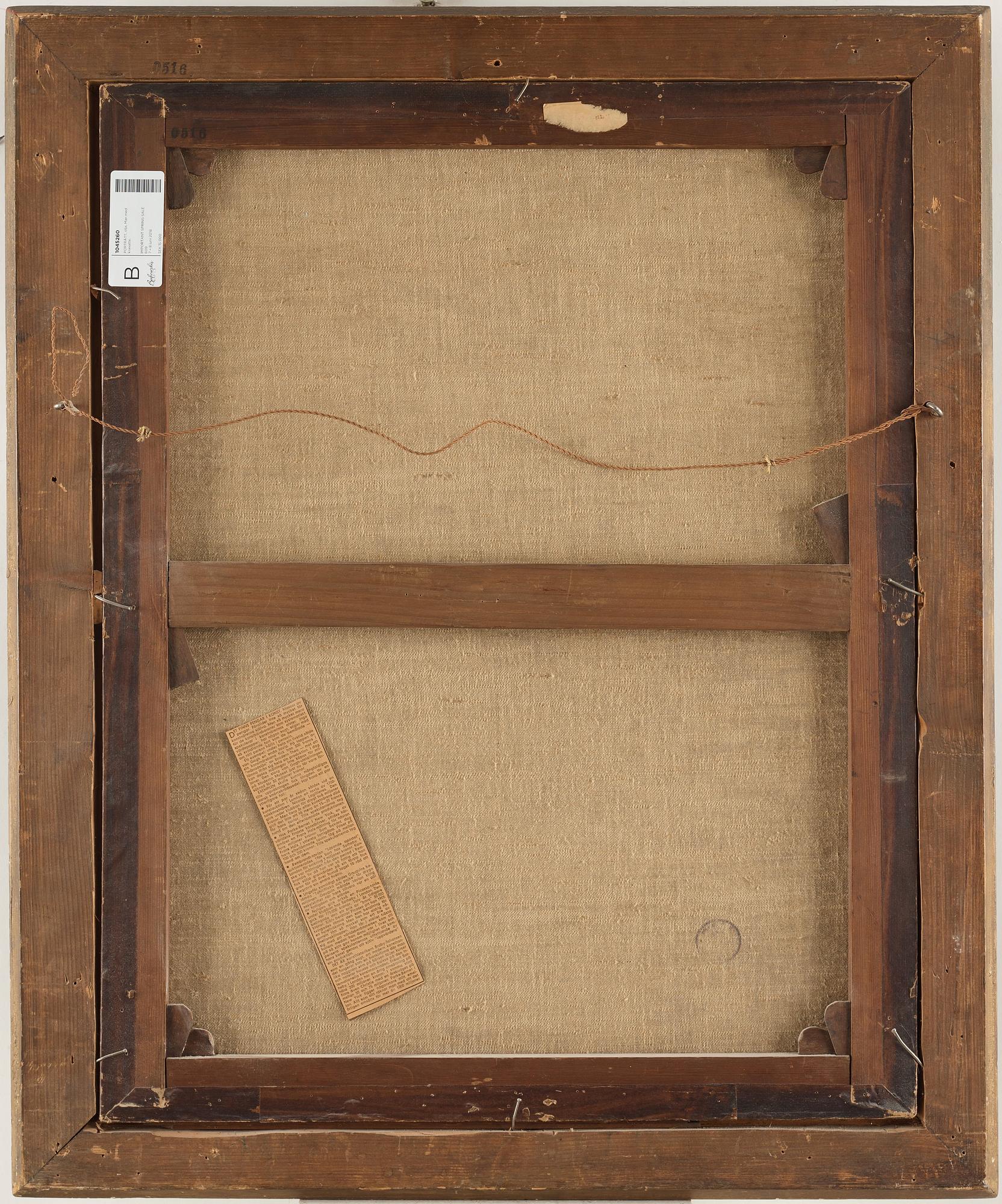 Nicolas de Largilliere Circle of, Man with white cravat.