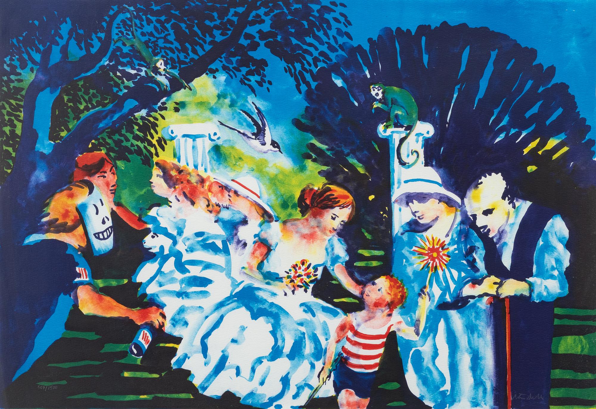Peter Dahl, "Afton i parken".