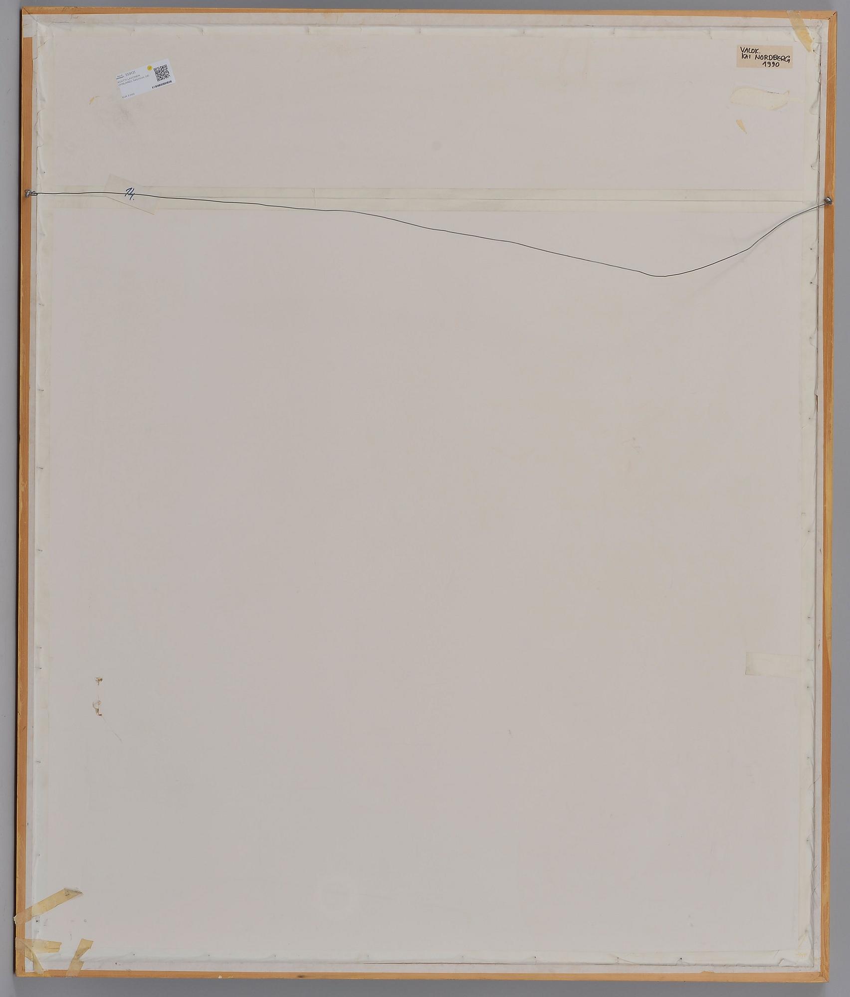 KUUTTI LAVONEN, gouache, signerad och daterad 19.12. 1988.