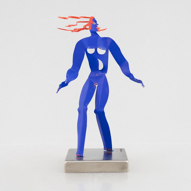 Timo Solin, Blå kvinna med rött hår.