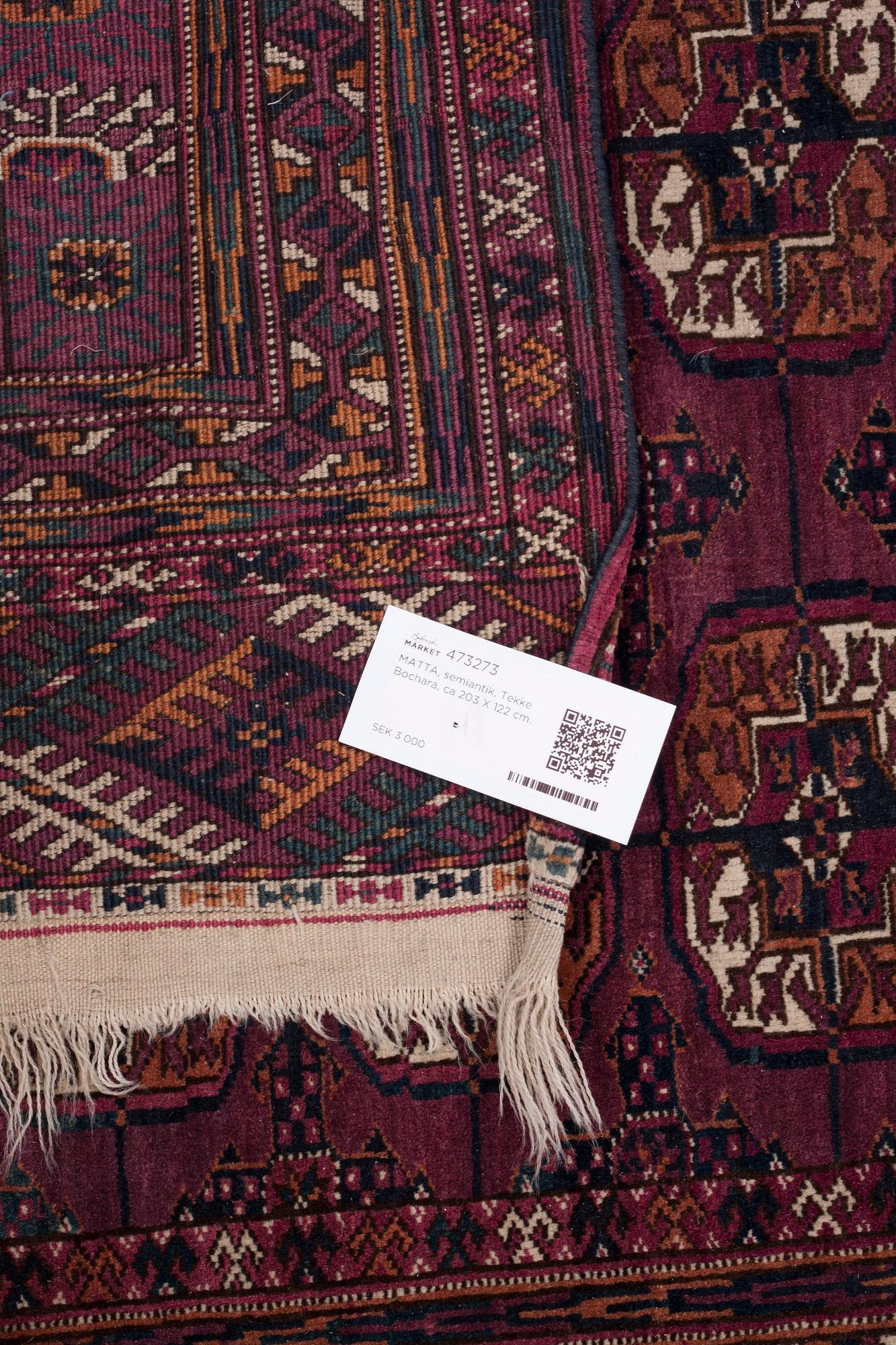 MATTA, semiantik, Tekke Bochara, ca 203 X 122 cm.