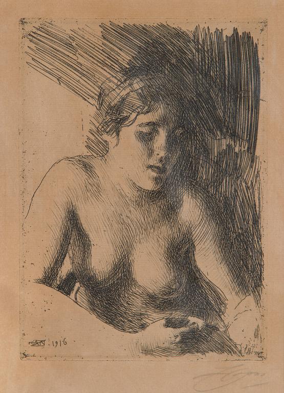 Anders Zorn, "Byst".