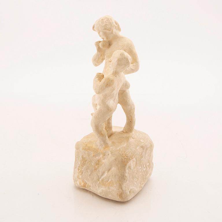 Carl Eldh, a plaster sculpture, signed and dated 1908.