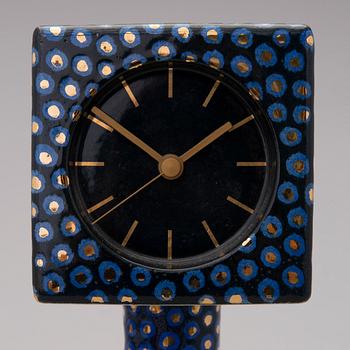 BIRGER KAIPIAINEN, bordsklocka, stengods, signerad Kaipiainen.