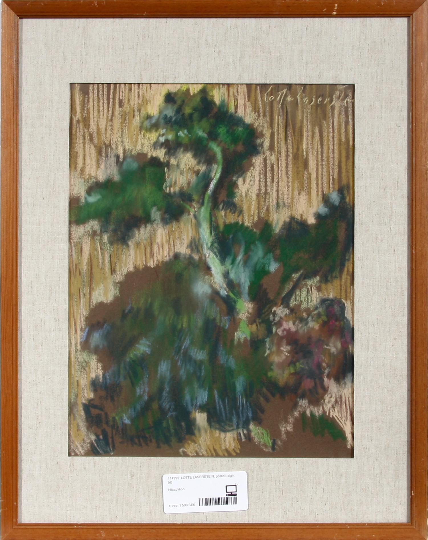 LOTTE LASERSTEIN, pastell, sign.