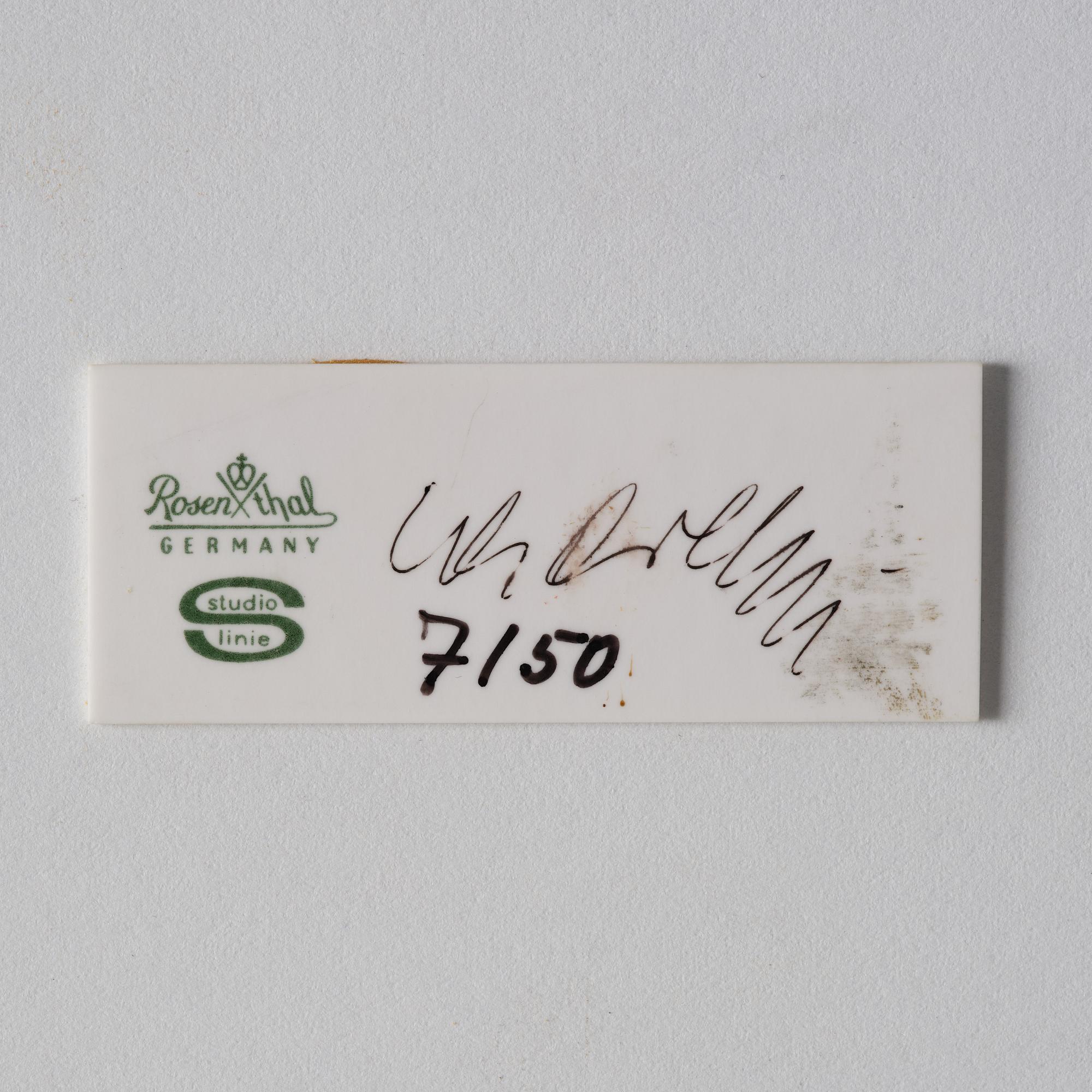 Victor Vasarely, relief, Rosenthal Studio Linie, Tyskland.