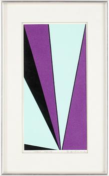 Olle Baertling · OLLE BAERTLING, färgseriegrafi, sign o numr 237/300, dat 1964-68.