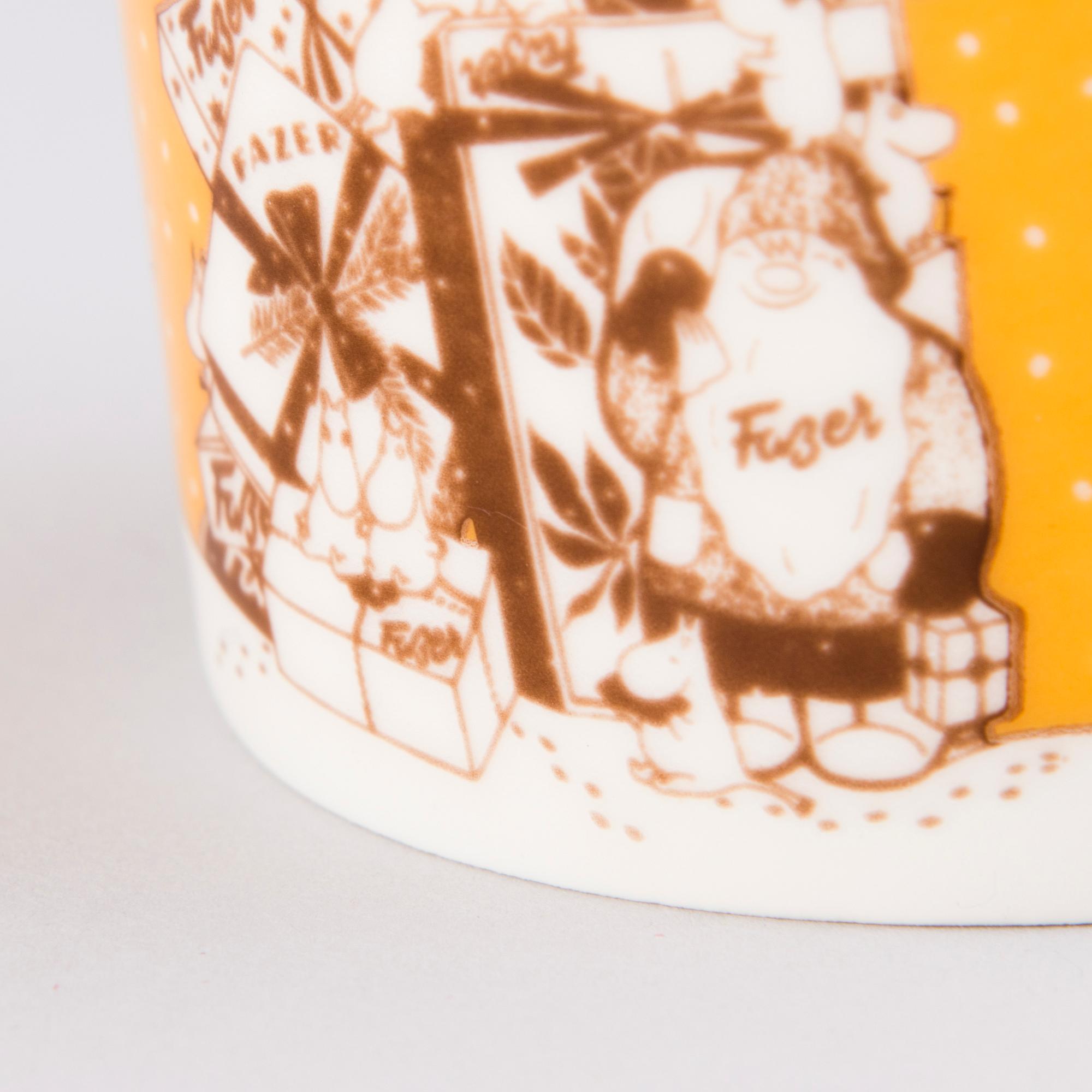 MOOMIN-MUG, porcelain, 'Fazer Café', Moomin Characters, Arabia 2004, numbered 304/400.