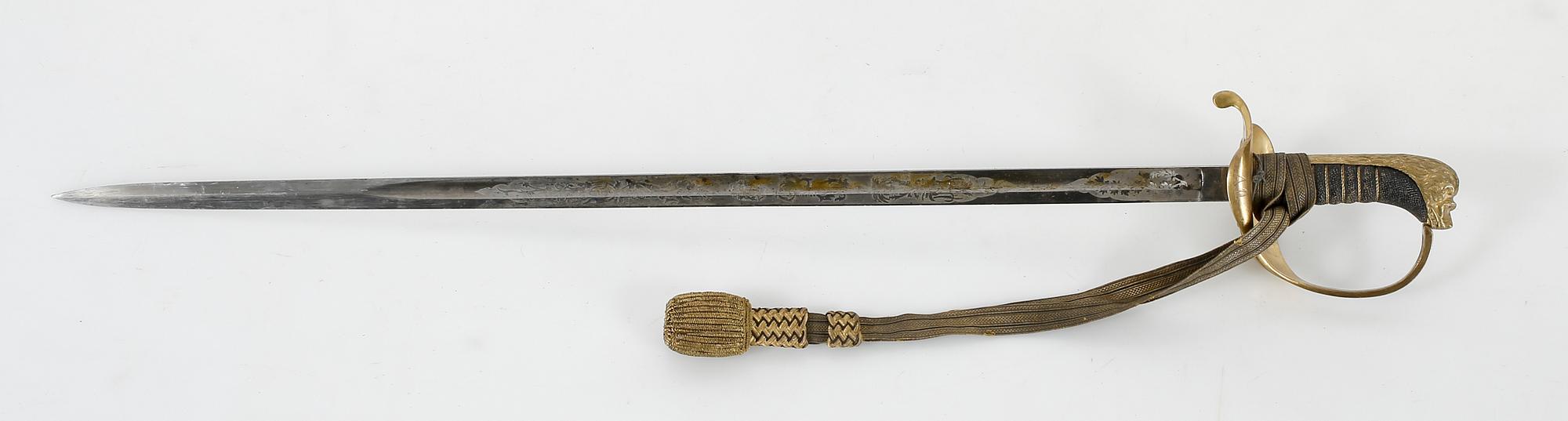 SABEL/PALLASCH, troligen ca 1860 för officer vid flottan.